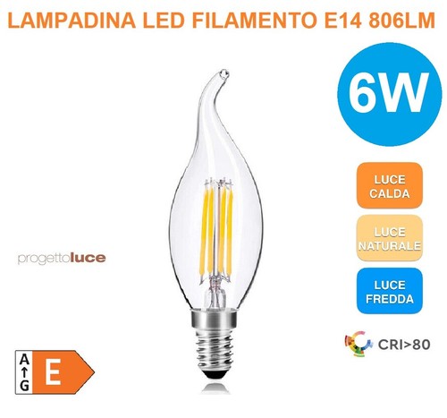 Lampadina led filamento - lampadina, e14